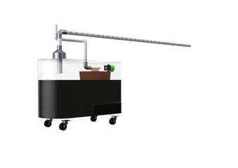 Advanced Dew Maker Machine for Optimal Environmental Control in Commercial Fungi Growing and Edible Bird's Nest Production: High-Resolution Industrial Humidifier Technology Digital Illustration, Fog