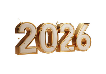 3d text new year 2026