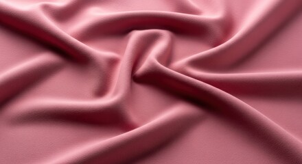 Fototapeta premium Soft, flowing pink fabric with elegant drapes and gentle ripples creating a luxurious texture