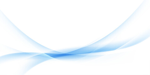 青い曲線背景　ベクター素材