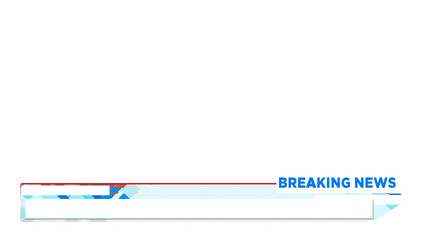 Lower Third Breaking News Alpha channel