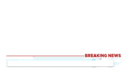 Lower Third Breaking News Alpha channel