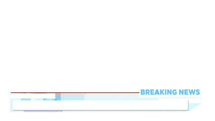 Lower Third Breaking News Alpha channel