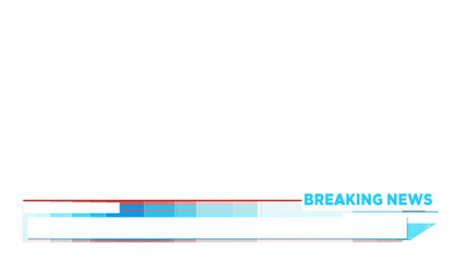 Lower Third Breaking News Alpha channel