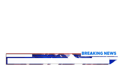 Lower Third Breaking News Alpha channel