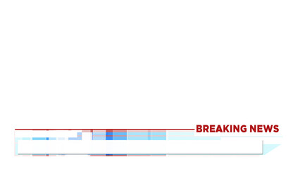Lower Third Breaking News Alpha channel