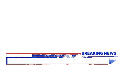 Lower Third Breaking News Alpha channel