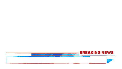 Lower Third Breaking News Alpha channel