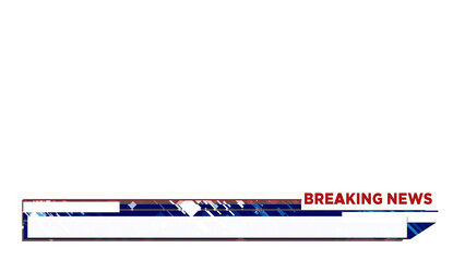 Lower Third Breaking News Alpha channel