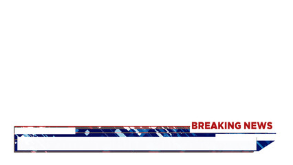 Lower Third Breaking News Alpha channel