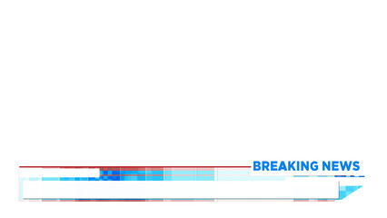 Lower Third Breaking News Alpha channel