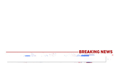Lower Third Breaking News Alpha channel