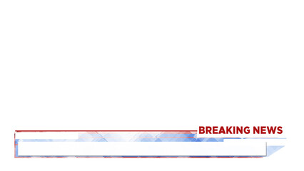 Lower Third Breaking News Alpha channel