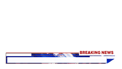 Lower Third Breaking News Alpha channel