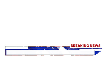 Lower Third Breaking News Alpha channel