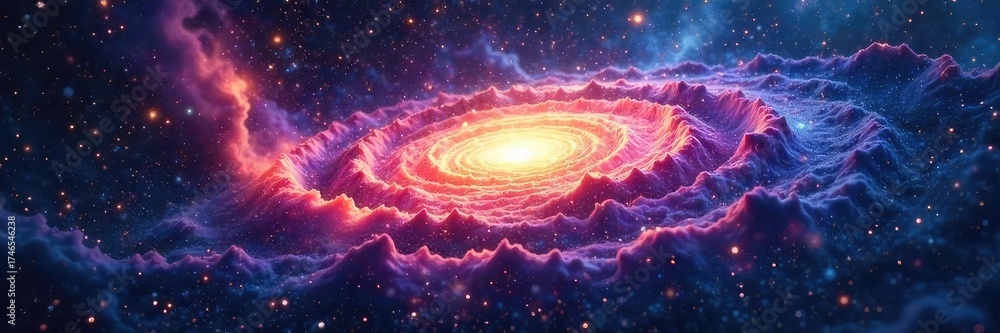 Canvas Prints vast cosmic swirls of nebulae and starlight, representing the infinite expanse and interconnectednes