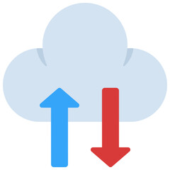 Cloud Upload And Download Icon