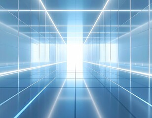 Fototapeta premium Modern Office Business Background with Copy Space and Geometric Light Design