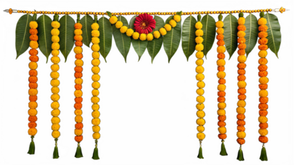 Indian traditional door hanging decoration flowers