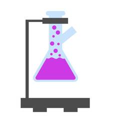 Science Test Tubes Rack Illustration