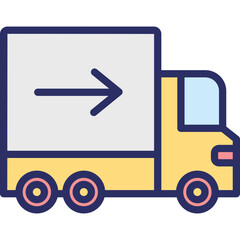 Cargo Icon – Shipping Container Symbol, Freight Transport, Logistics Delivery Sign