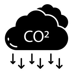 Unique design icon of acidic rain