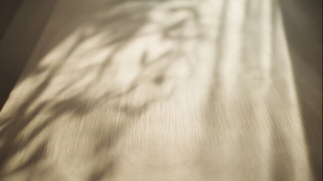 Clean wooden table with morning sunlight, subtle shadows for a minimalist productivity vibe.