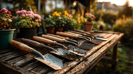 ガーデニング用具とインテリアデザイン