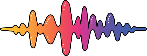 wave,sound,audio modern flat vector illustration for music frequency design vector graphic for audio player
