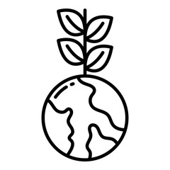 A unique design icon of global ecology 