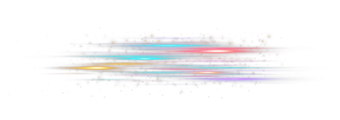  Glowing blue light lines PNG with motion blur and fast speed effect. Futuristic energy background for banner or poster.
