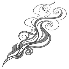 Stylized smoke illustration