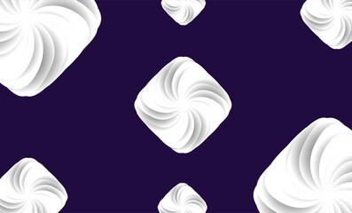 Seamless pattern with white hearts