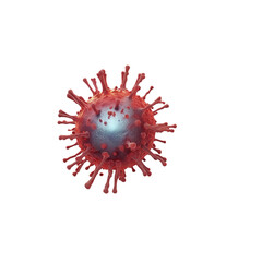 virus, bacteria, microbe close-up on a transparent background