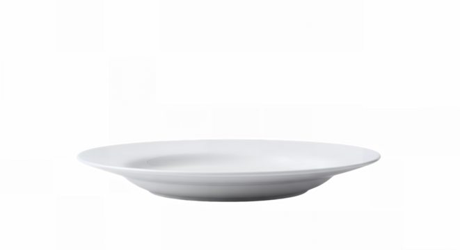 White bowl silhouette on transparent background