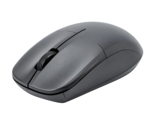 Wireless computer mouse isolated on transparent background modern office technology