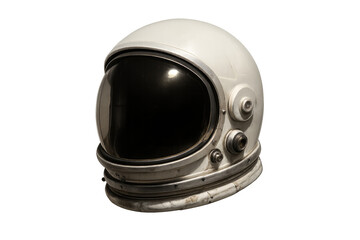 Fototapeta premium Vintage astronaut helmet for space exploration concept