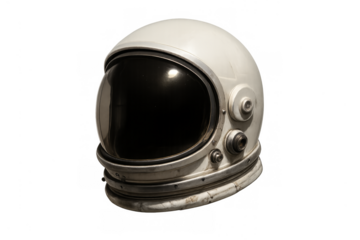 Vintage astronaut helmet for space exploration concept