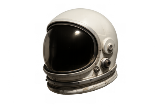 Vintage astronaut helmet for space exploration concept