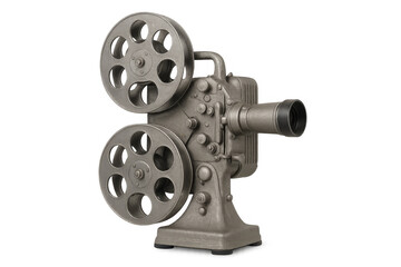 Vintage movie film projector showing classic cinema entertainment