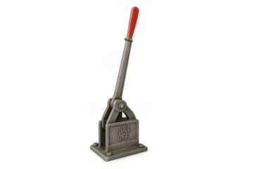 Industrial pull off lever switch mechanism engaging action