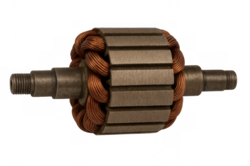 Electric motor armature rotor with copper winding