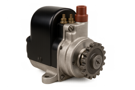 Vintage magneto ignition system with gear mechanism