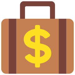 Money Business Briefcase Icon