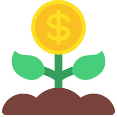 Organic Money Growth Icon