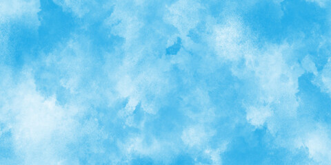 abstract blue watercolor splash stroke background,watercolor paper textured for design template,Digital paint for template or any design,Light blue background with watercolor.