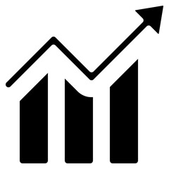 Increase Bar Chart Icon