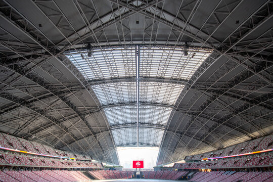 Interior view of Singapore National Stadium.