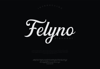 Elegant Font Uppercase Lowercase and Number. Classic Lettering Minimal Fashion Designs. Typography modern Serif fonts regular decorative vintage concept.