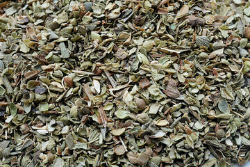 Dried oregano herb for cooking and seasoning
